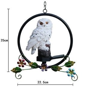 Garden Decorative Solar Light Hanging Owl Shaped Outdoor Light