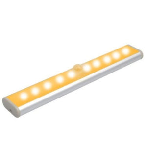 LED Light Bar USB Rechargeable Motion Sensor Night Lamp Wardrobe - Warm White