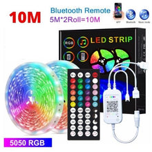 Load image into Gallery viewer, LED Light Strip 5050 RGB 10M kit Bluetooth Remote
