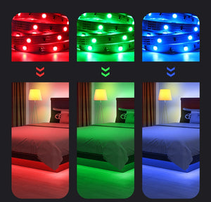 LED Light Strip 5050 RGB 15M kit Bluetooth Remote