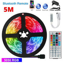 將圖片載入圖庫檢視器 LED Light Strip 5050 RGB 5M kit Bluetooth Control
