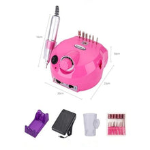 Load image into Gallery viewer, Nail Drill Kit Manicure Pedicure Art Machine Polisher File -Pink
