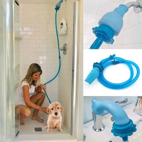 Pet Shower Hose with Silicone Universal Joint