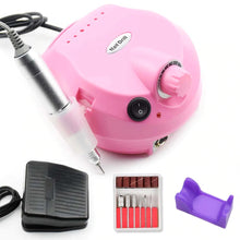 Load image into Gallery viewer, Nail Drill Kit Manicure Pedicure Art Machine Polisher File -Pink
