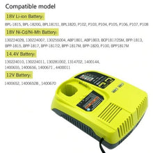 Load image into Gallery viewer, Ryobi Battery Charger - Replacement P117 One+ Ryobi Charger
