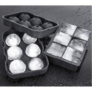 6 Cell Silicone Ice Tray Ice Cube Ice Ball Mould 2PCS