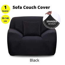 將圖片載入圖庫檢視器 Sofa Cover Couch Protector 1 Seater Black
