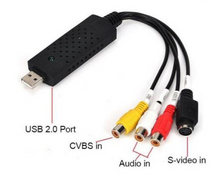 將圖片載入圖庫檢視器 USB 2.0 Video Audio VHS to DVD HDD TV Converter Capture Card Adapter
