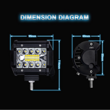 Load image into Gallery viewer, 2pcs 4inch LED Work Light Bar
