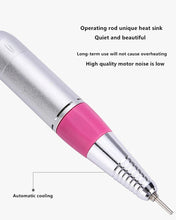 Load image into Gallery viewer, Nail Drill Kit Manicure Pedicure Art Machine Polisher File -Pink
