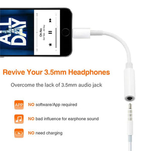 Lightning to 3.5mm Headphone Jack Adapter iPhone