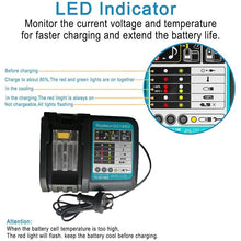 Load image into Gallery viewer, Li-ion Battery Charger Replacement for MAKITA 7.2V-18V DC18RC
