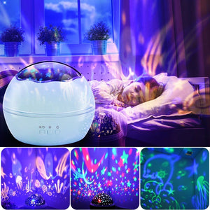 Projector Lamp Night Light Starry Sky