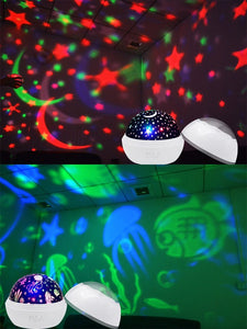 Projector Lamp Night Light Starry Sky