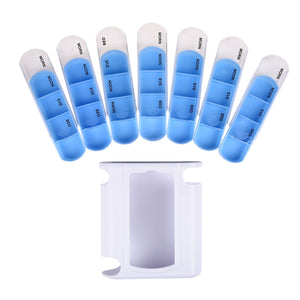 Weekly 7 days 28 slot Portable Pill Box Tablet Container Organizer