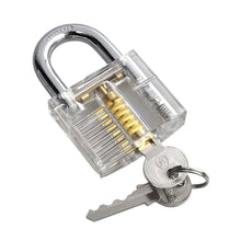 Load image into Gallery viewer, Transparent Cutaway Lock Practice Padlock for Locksmith
