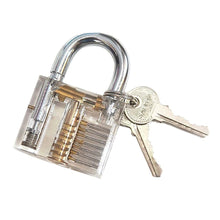 將圖片載入圖庫檢視器 Transparent Cutaway Lock Practice Padlock for Locksmith
