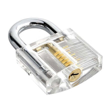 將圖片載入圖庫檢視器 Transparent Cutaway Lock Practice Padlock for Locksmith
