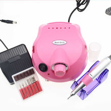 Load image into Gallery viewer, Nail Drill Kit Manicure Pedicure Art Machine Polisher File -Pink
