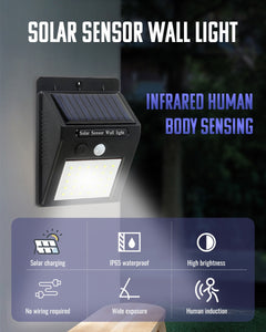 Solar Sensor Wall Light 30 LED