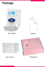 Load image into Gallery viewer, Fetal Doppler Ultrasound Sound Baby Heartbeat Monitor
