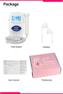 Fetal Doppler Ultrasound Sound Baby Heartbeat Monitor