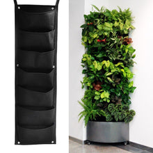 Load image into Gallery viewer, Vertical Garden Wall Hanging Planter 7 Pockets
