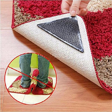 4Pcs Reusable Anti-skid Rubber Mat Non Slip Patch Mat Doormat