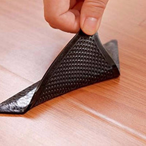 4Pcs Reusable Anti-skid Rubber Mat Non Slip Patch Mat Doormat