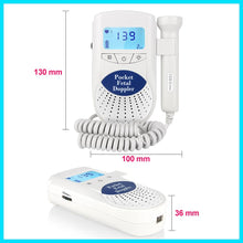 Load image into Gallery viewer, Fetal Doppler Ultrasound Sound Baby Heartbeat Monitor
