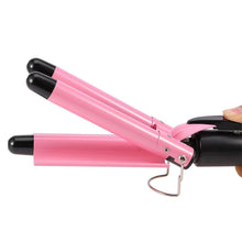 Load image into Gallery viewer, Ceramic Hair Curler Triple Barrel Styler Hair Waver
