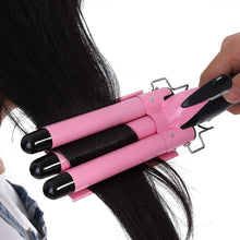 Load image into Gallery viewer, Ceramic Hair Curler Triple Barrel Styler Hair Waver
