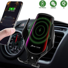 Load image into Gallery viewer, Car Wireless Charger Phone Holder - Black
