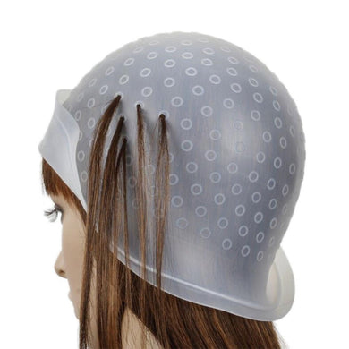 Reusable Silicone Dye Hair Cap for Hair Color Highlighting