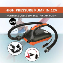 Load image into Gallery viewer, 12V 20PSI Electric Air Pump Air SUP High Pressure for Inflatable Boat
