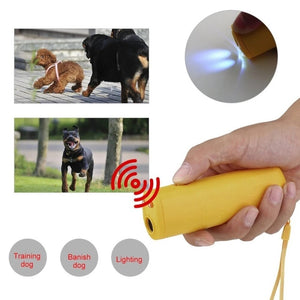 3 In 1 Anti Bark Dog Training Ultrasound Repeller