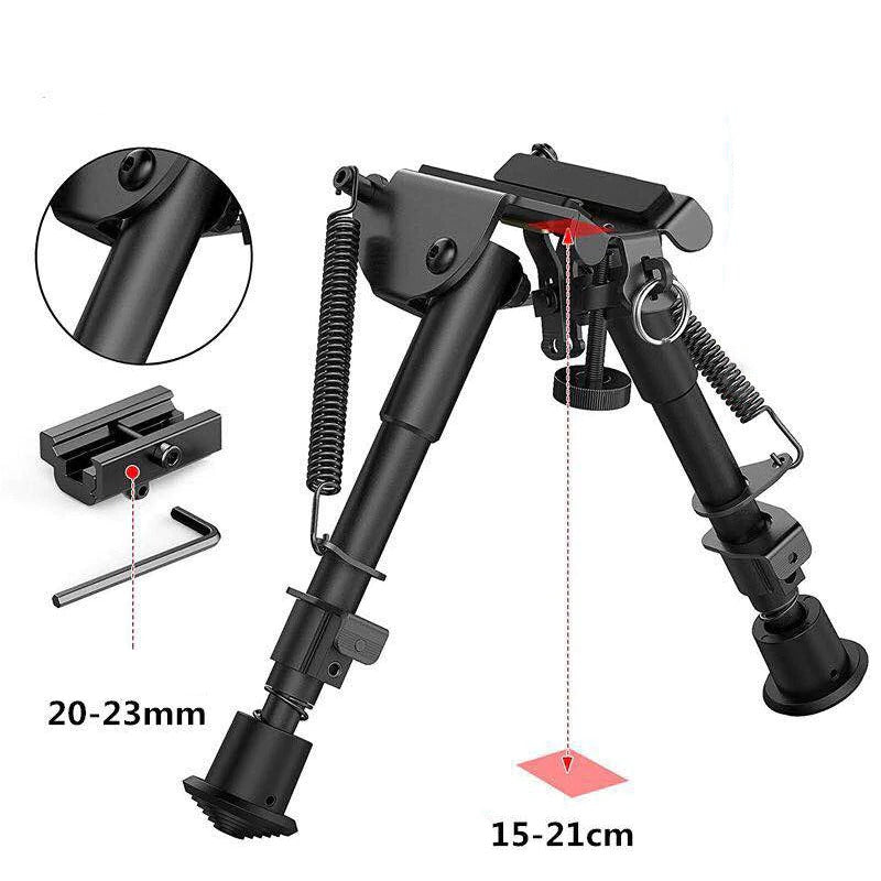 thumbnail image 2 of Lightweight V9 Bipod Side Mount - Adjustable Folding Legs 6-8 Inch - Hunting Rifle Holder (Harris Style) 2 of 3