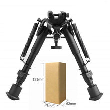 Load image into Gallery viewer, Adjustable 6 to 9 inch Leg Hunting Rifle Bipod
