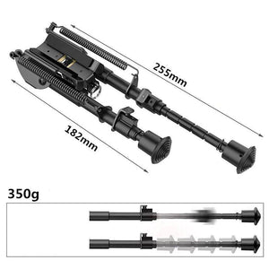 Adjustable 6 to 9 inch Leg Hunting Rifle Bipod