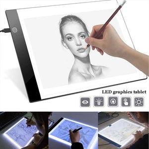 LED Light Pad A4 Size Pattern Tracing Stencil drawing Board