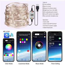 Load image into Gallery viewer, USB LED String Light Bluetooth App Control 5m 50LED
