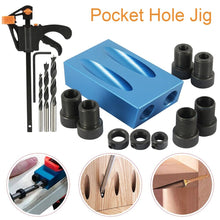 Load image into Gallery viewer, Woodworking 15pcs kit Angle Drill Bit Pocket hole Jig Drilling Locator
