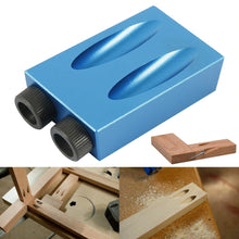 將圖片載入圖庫檢視器 Woodworking 15pcs kit Angle Drill Bit Pocket hole Jig Drilling Locator
