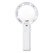 Load image into Gallery viewer, 5X 11X Magnifying Glass With 8 LED Lights
